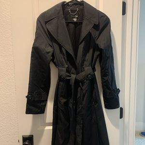 East 5th Black Trench jacket size Small